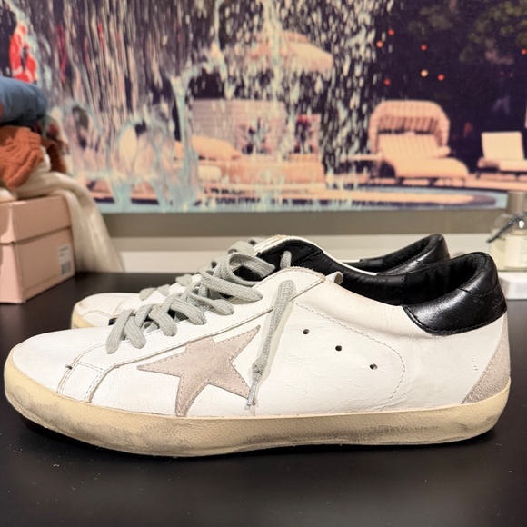 GOLDEN GOOSE Men's Super Star Low Top Sneakers - Picture 6 of 10